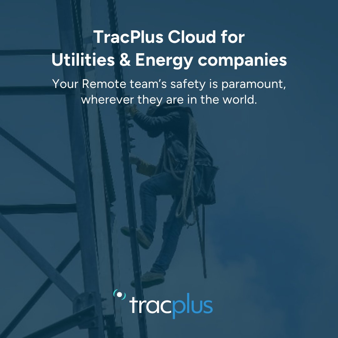 TracPlus's tweet photo. No matter where your remote teams are, TracPlus keeps them connected and offers peace of mind. With real-time tracking, alerts, and impact detection, safety is never compromised — even in the most remote locations.

Discover TracPlus for Utility Teams: https://t.co/vrtztljTQf https://t.co/xF5cUCgOnG