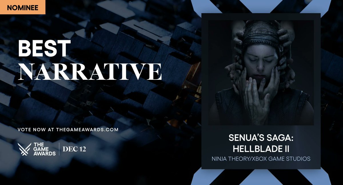 nico_barbery's tweet photo. I just cast my VOTE for SENUA’S SAGA: HELLBLADE II. Who will you vote for? #TheGameAwards @TheGameAwards https://t.co/AW4gyBK4nA https://t.co/66Eug2CheO