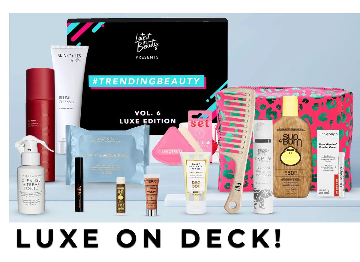 diarybeautygeek's tweet image. ✨Latest In Beauty #Trendingbeauty Vol 6✨
Shop—&amp;gt; tidd.ly/4eCWaWR
Costs £64 worth £249
Contains 14 almost full size items 

Aff/ad #beautybox #latestinbeauty
