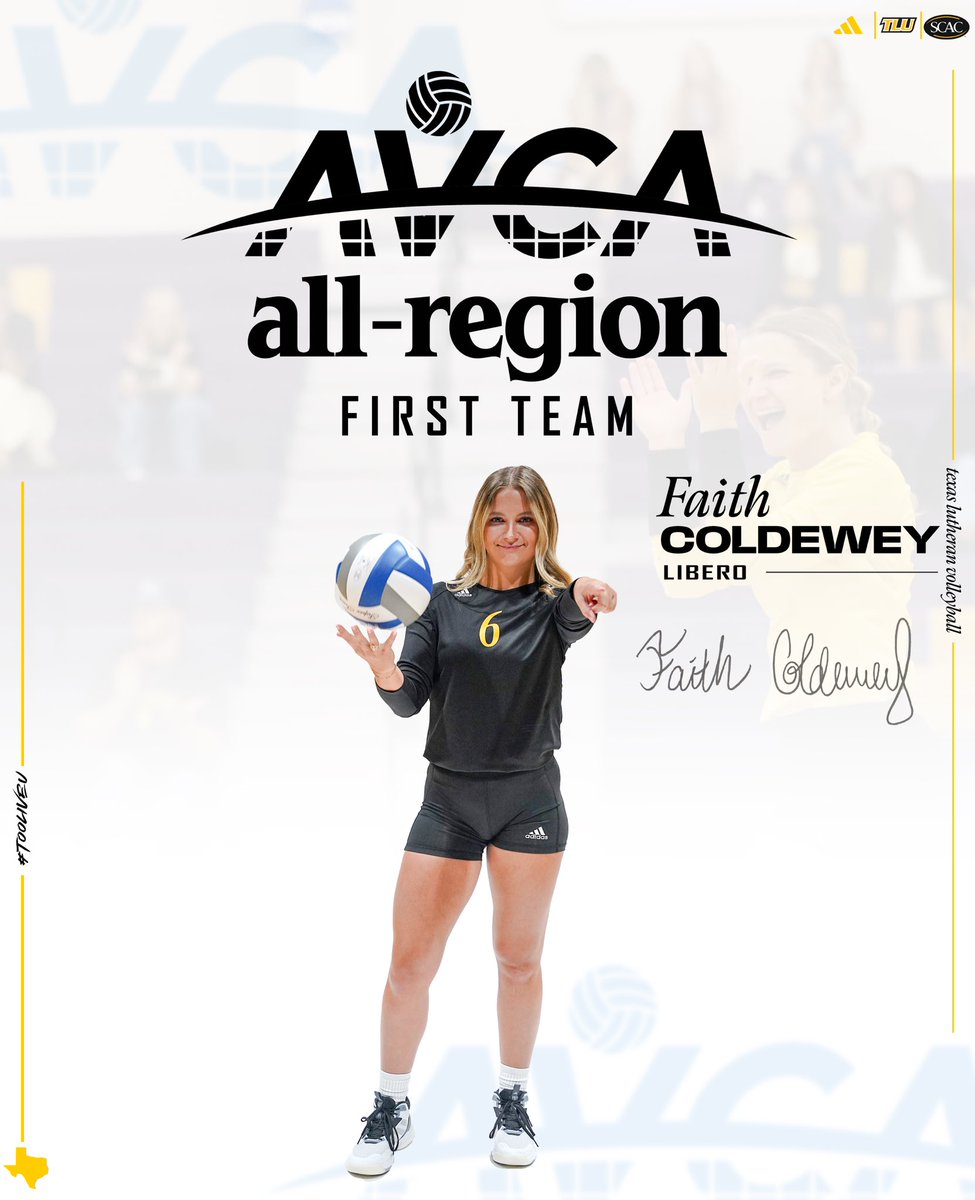 TLU_VB's tweet image. ๐ป๐๐ ๐ช๐๐๐
๐๐๐ โ๏ธ
Congratulations to @FaithColdewey on being named AVCA First Team All-Region for the first time in her career!
๐๏ธ: rb.gy/6r0ump
#TooLiveU | #PupsUp