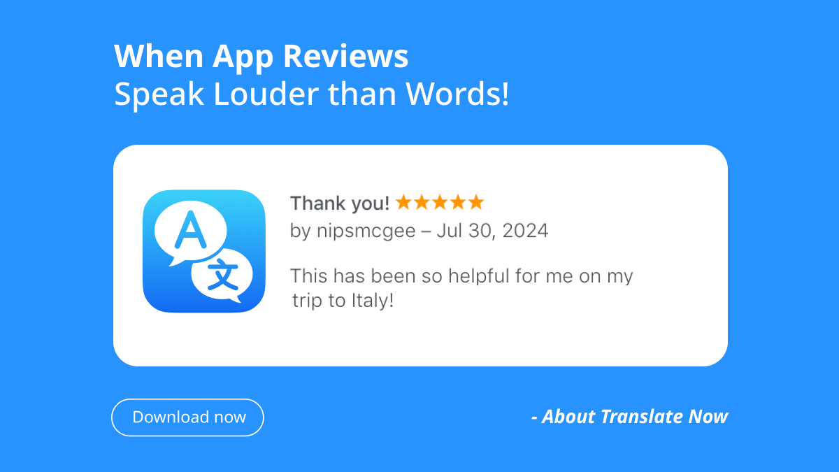airappsco's tweet photo. With Translate Now, express yourself in your language, and with a tap, watch it seamlessly transform into any language you desire—just like magic!

Ready to let your words travel the world? Download Translate Now!
https://t.co/ZjUNOUdcrA https://t.co/fOdUipOi74
