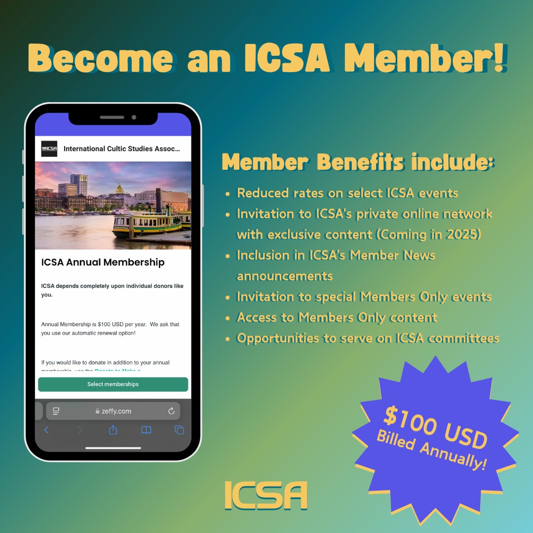 International Cultic Studies Association (ICSA) tweet media