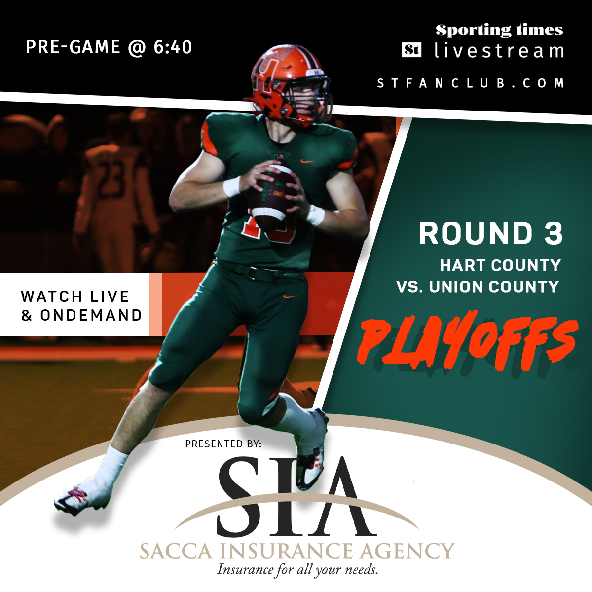 WATCH LIVE &amp; FREE 3A Football Championships
Visit: STFANCLUB.com/live

Hart County (12-0) vs. Union County (10-2)

You can also download the Sporting Times free app for Amazon Fire TV and ROKU