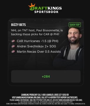 If you're not riding with Bizzy Bets on <a href="/DKSportsbook/">DraftKings Sportsbook</a> for <a href="/NHL_On_TNT/">NHLonTNT</a> after last night's big win, you must not like hockey or fun. #DKPartner  

<a href="/BizNasty2point0/">Paul Bissonnette</a> <a href="/GameNotesBud/">Game Notes</a>