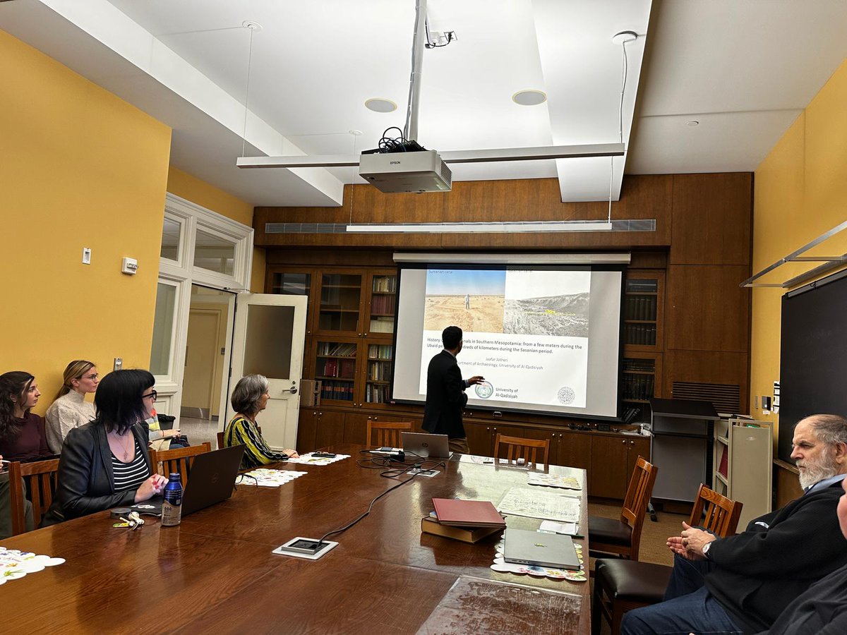 JaafarJotheri's tweet image. It was really great to give a talk at The Johns Hopkins University @JohnsHopkins about the landscape #archaeology of the ancient irrigation systems in southern #Mesopotamia. Many thanks to Michael Harrower for the invitation.