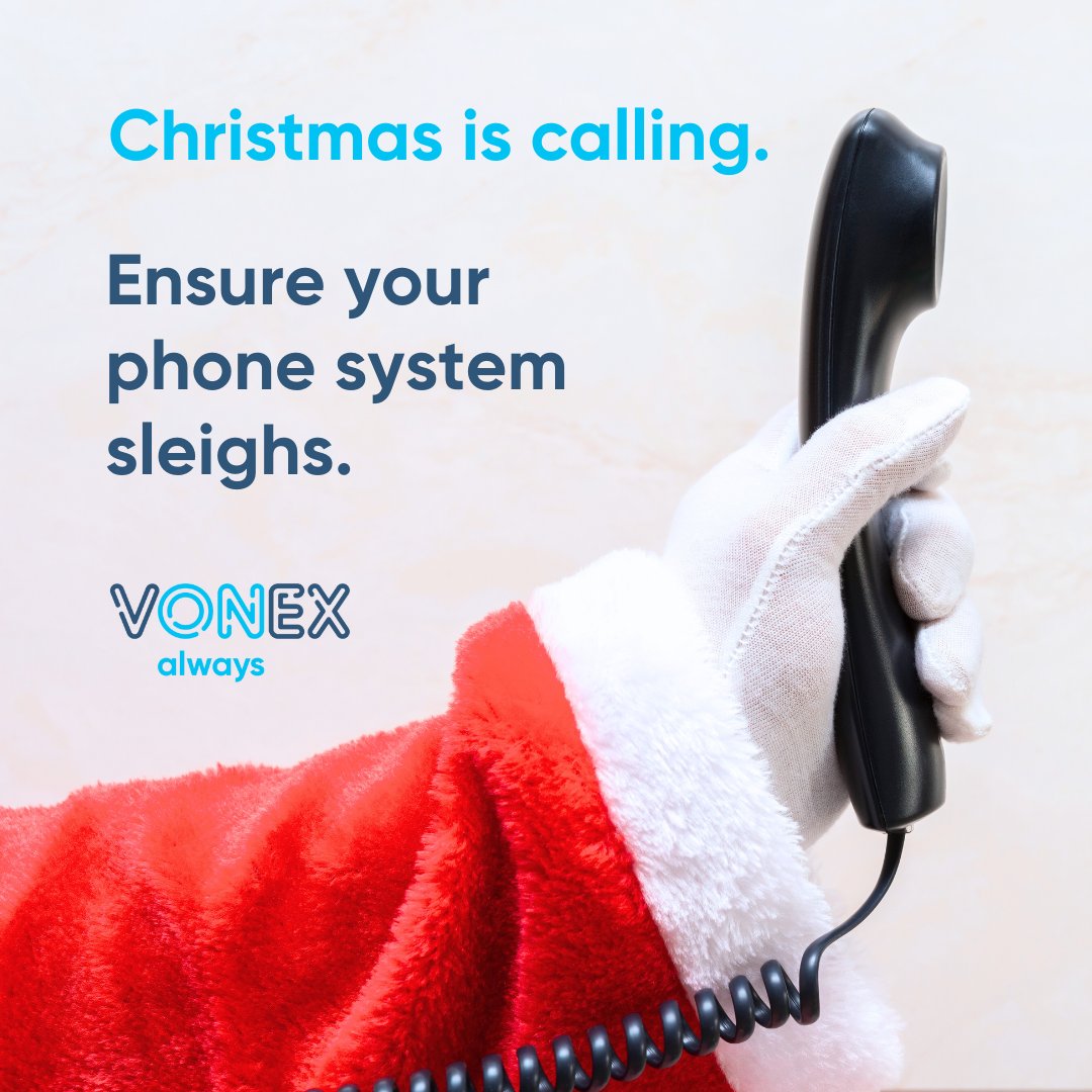 Is your business ready for Christmas?

Make sure your phone system jingles all the way:
✅ Holiday greetings for customers
🎶 Festive on-hold tunes &amp; promos
📞 Voicemail updates
🔄 Call diversions or softphone setup!

Need help? Visit vonex.com.au/business-suppo…

#ChristmasReady