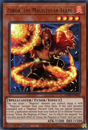 GeminiMaxxim's tweet photo. @MBTYuGiOh We have Endymion. We have Witchcrafters. We have Invoked AND Spellbook. Justice for my boy Zoroa! Where is our FIRE Spellcaster Synchro archetype? https://t.co/12N80g7mkb