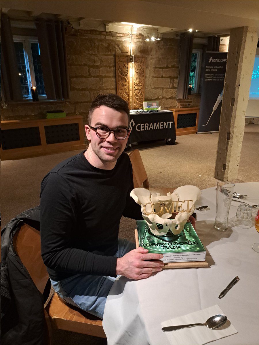 Rosie Wall (@rosieannortho) on Twitter photo Congratulations <a href="/TomCloake/">Tom Cloake</a> for winning best presentation at tonight's education meeting! And major credit to <a href="/GomindesAustin/">Austin</a> for this phenomenal trophy! #orthopod #trauma #MedEd <a href="/CovOrthoTrauma/">CoventryOrtho</a> <a href="/BONESUPPORT_AB/">BONESUPPORT</a> Congratulations <a href="/TomCloake/">Tom Cloake</a> for winning best presentation at tonight's education meeting! And major credit to <a href="/GomindesAustin/">Austin</a> for this phenomenal trophy! #orthopod #trauma #MedEd <a href="/CovOrthoTrauma/">CoventryOrtho</a> <a href="/BONESUPPORT_AB/">BONESUPPORT</a>
