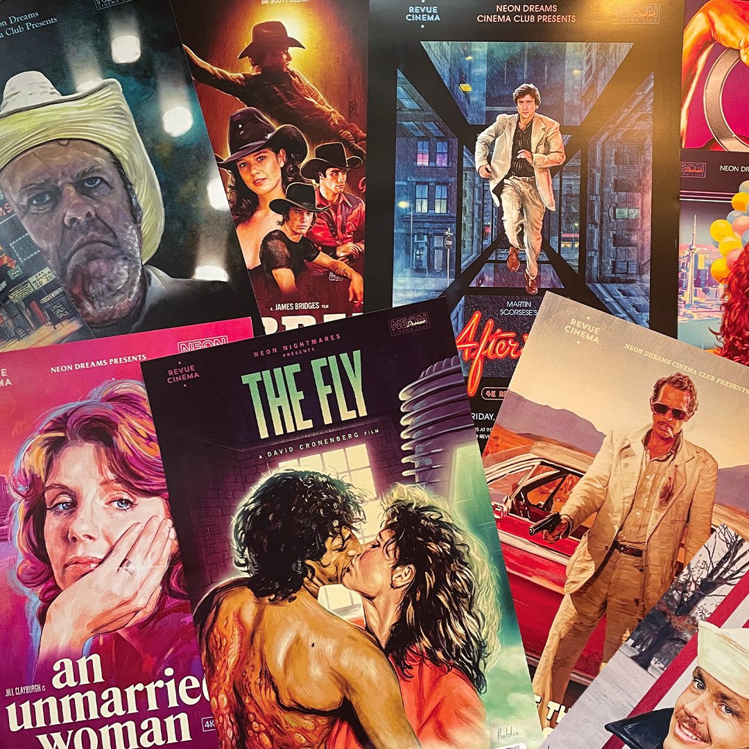 NEON DREAMING ⚡️ Posters for <a href="/NeonDreamsTO/">Neon Dreams Cinema Club</a> and <a href="/RevueCinema/">Revue Cinema</a>