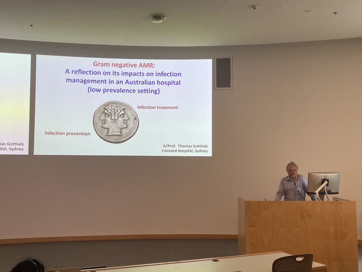 AIMI_UTS's tweet image. To wrap up the first session of the day...
A/Prof. Thomas Gottlieb (Concord Hospital/USYD) on gram negative #AMR and its impact in Australian hospitals
Dr. Ala Moha (CSIRO/Westmead) on One-Health and why its important for the future of #AMR
#microbiology