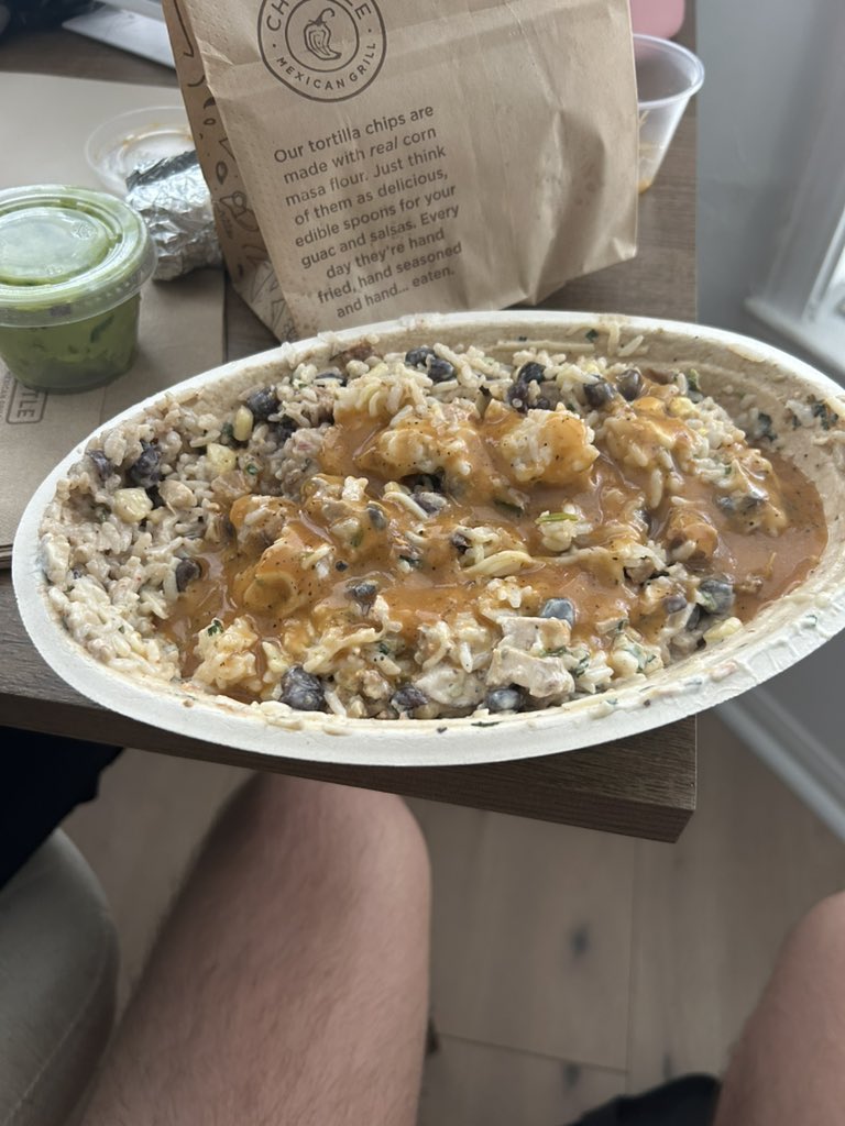 Guys rate my chipotle bowl I had for lunch