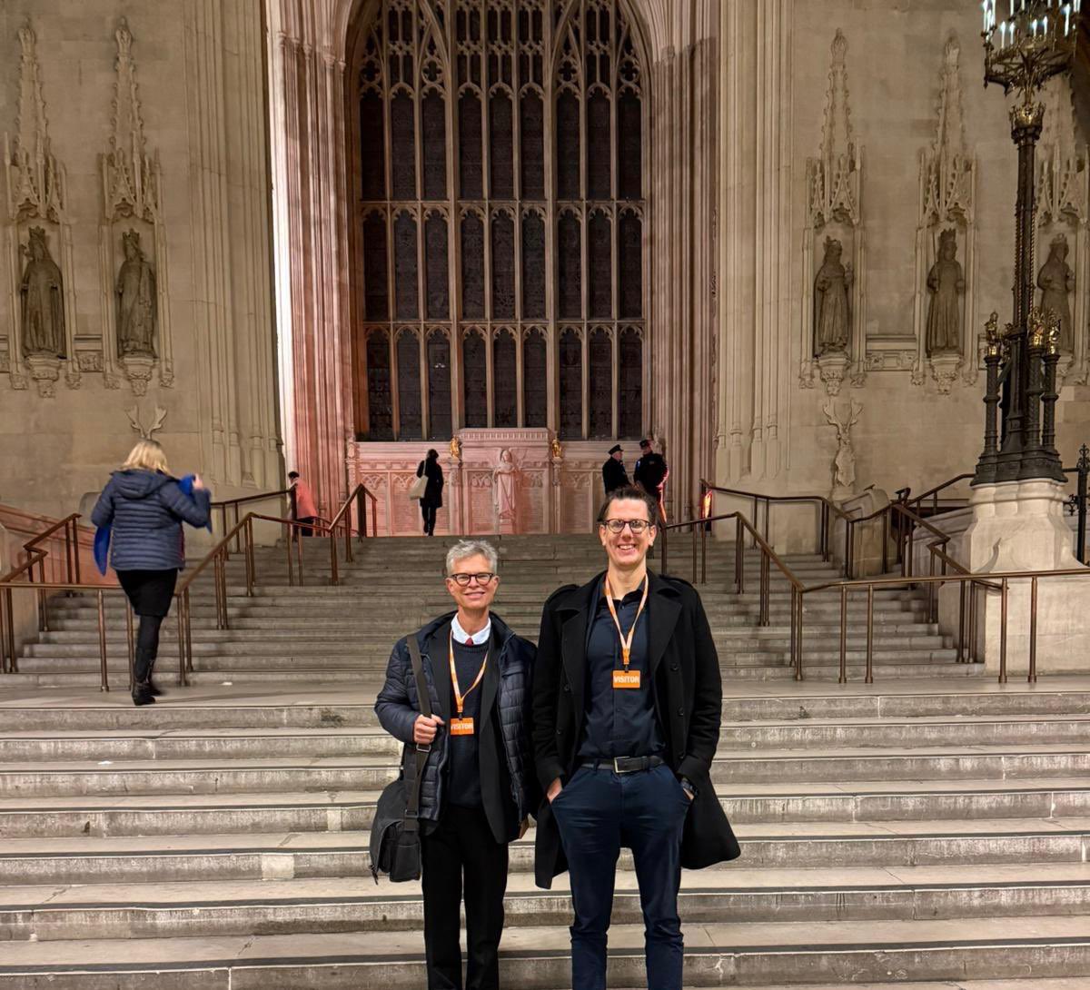 Sussex_Cancer's tweet photo. Co-directors @TimHumphreyLab and  @SiFTW were at Parliament today, celebrating 20 years of @BSMSMedSchool, and working to make sure cancer research is at the centre of the next 20 years.
@UHSussex @SussexLifeSci @uniofbrighton https://t.co/eQKmTowyKA