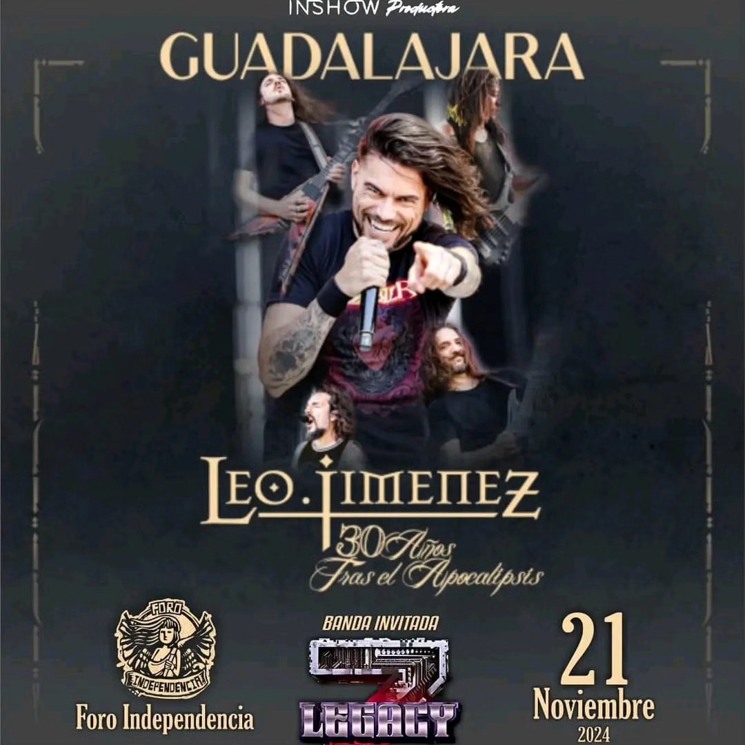 Todo listo para mañana para recibir a @leojimenezmetal acompañado por @zlegacyoficial en @foroindependencia
Presentado por @in_showmex