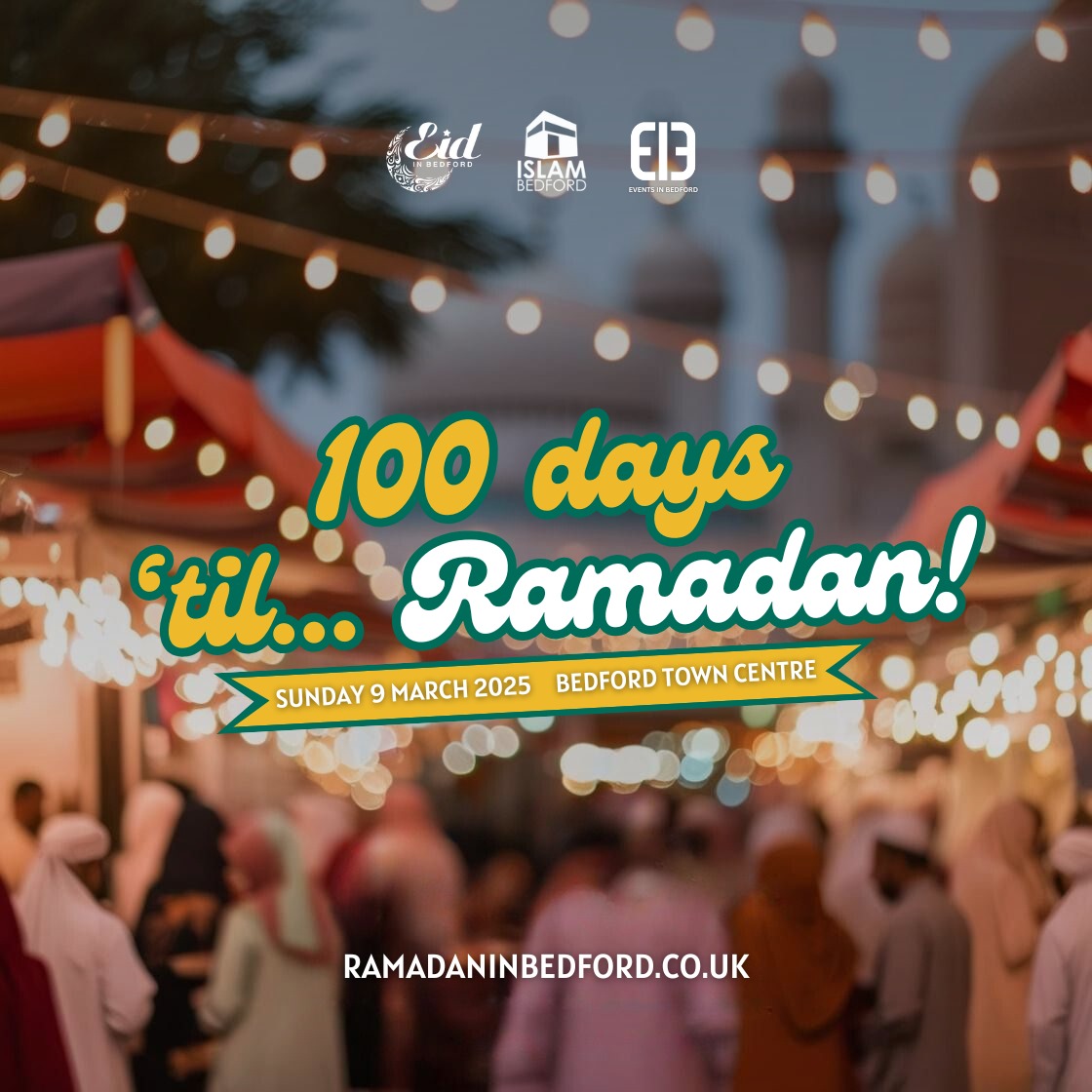 Countdown to #Ramadan2025... ⏳🤲🏾

Oh Allah, allow us to reach the month of #Ramadan.

May Allah take us to the blessed month safely and enable us to maximise our time between now and then.

#RamadanInBedford #Bedford #Bedfordshire
