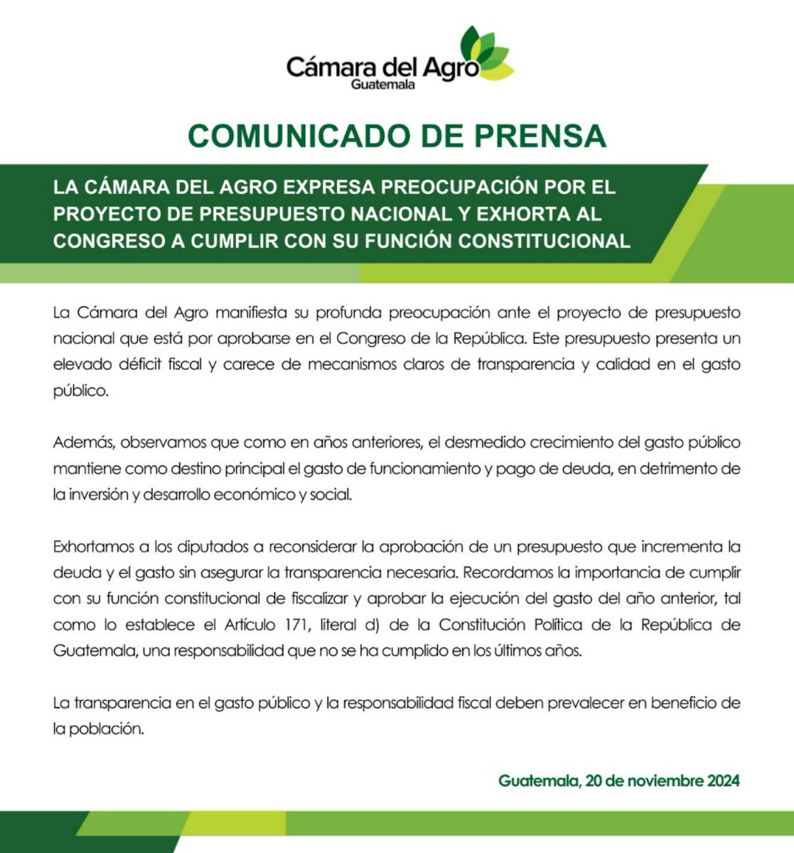 Cámara del Agro tweet media