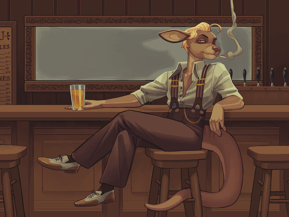 TheLittlestNova's tweet photo. A fashionable commission for Micah I received from the beautifully talented @pibbbou please follow him if you haven't done so already!!

I love what he did with Micah's suspenders and tail 🥰 https://t.co/TFe7fhCOtP