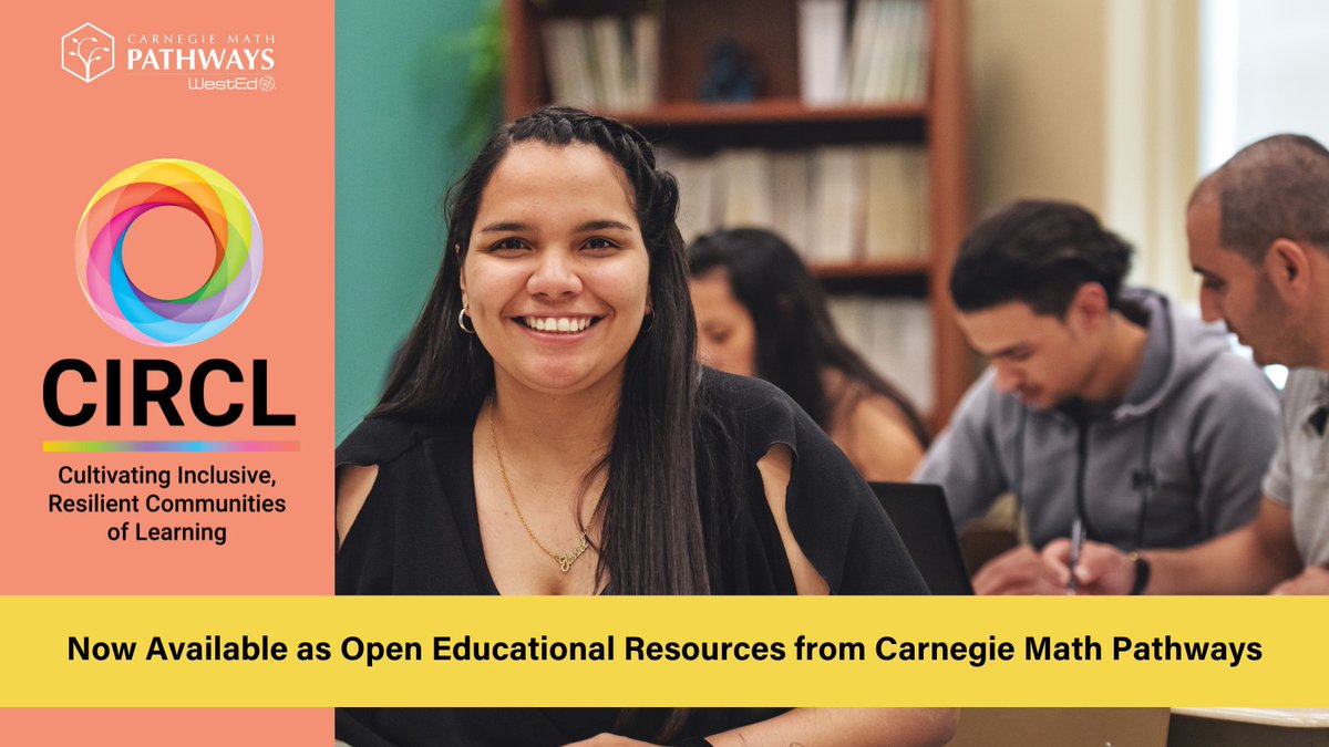 Big news! @Carnegiemath has published newly updated student supports. The package known as CIRCL (Cultivating Inclusive, Resilient Communities of Learning) is now available as an #opened resource. Learn more &amp; access the materials here: tinyurl.com/CIRCLSupports