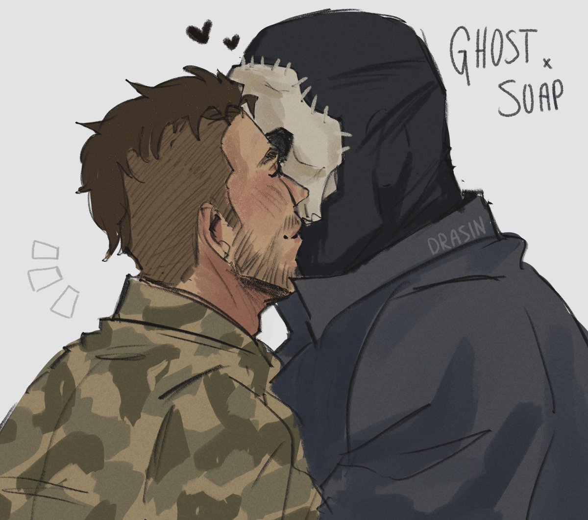 Drasin13's tweet image. I&apos;ve been thinking about them again 😌
#GhostSoap #codmw2 #fanart #kylegazgarrick