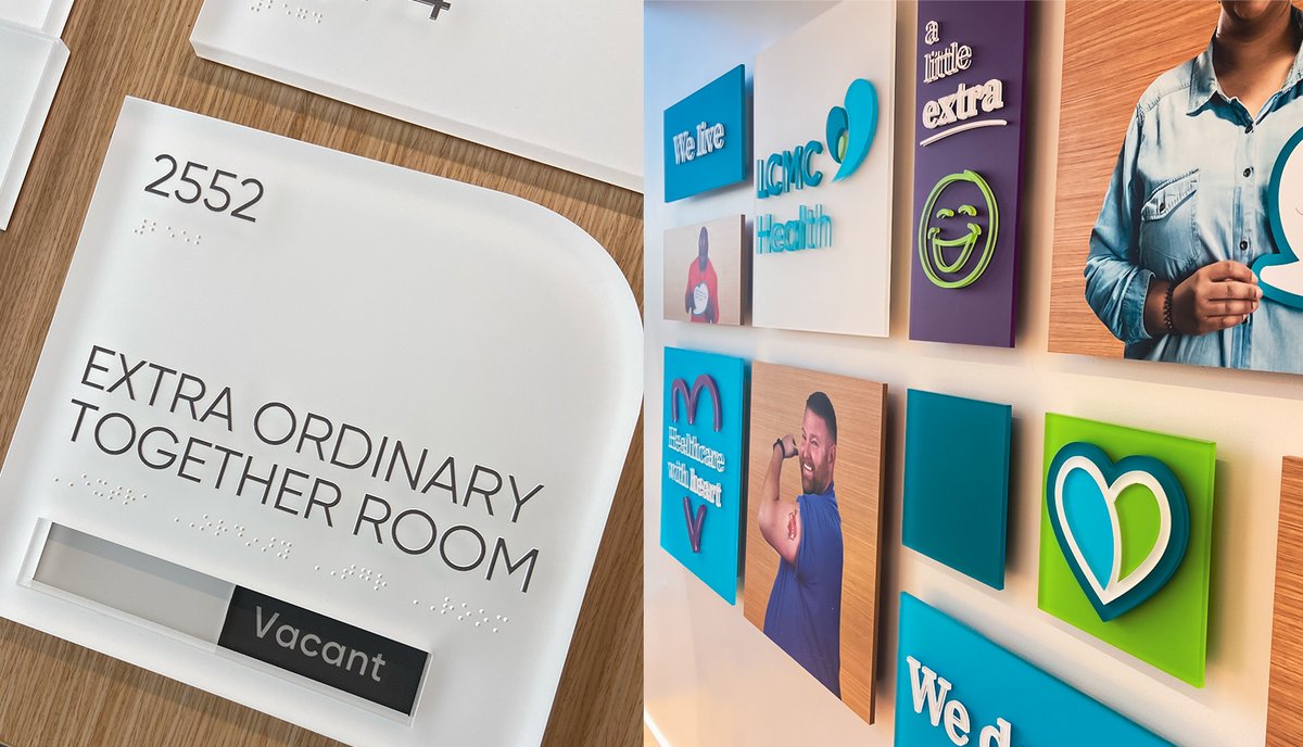 ASI crafted a detailed #signage package for LCMC Health’s Corporate HQ, including #wayfinding and environmental graphics that capture the spirit of the <a href="/LCMCHealth/">LCMC Health</a> slogan, Healthcare with Heart 💙🩺 

Read More: asisignage.com/portfolio/lcmc…

#signagedesign #architecturalsignage #signs