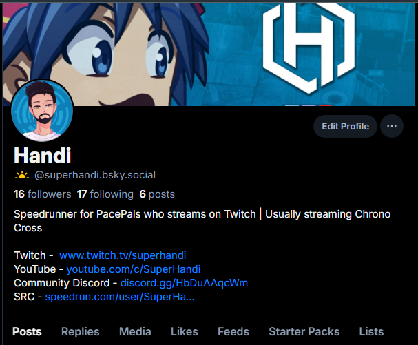SuperHandii's tweet photo. For anyone interested, I made an account over at the other place where I'm trying to be more active 🤠 https://t.co/TsEOH5ss6b