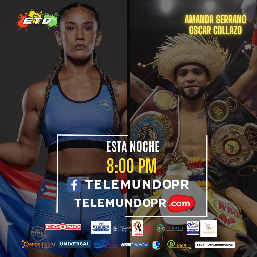 eltrabucopr's tweet photo. Esto es en breve! 

Recibimos a la leyenda Amanda “The Real Deal” Serrano, para hablar sobre su controversial derrota frente a Katie Taylor 🥊

Además, el villalbeño Oscar “El Pupilo” Collazo también estará con nosotros 🇵🇷 tras coronarse como el nuevo rey de las 105 libras. https://t.co/OsPyGjV1M1