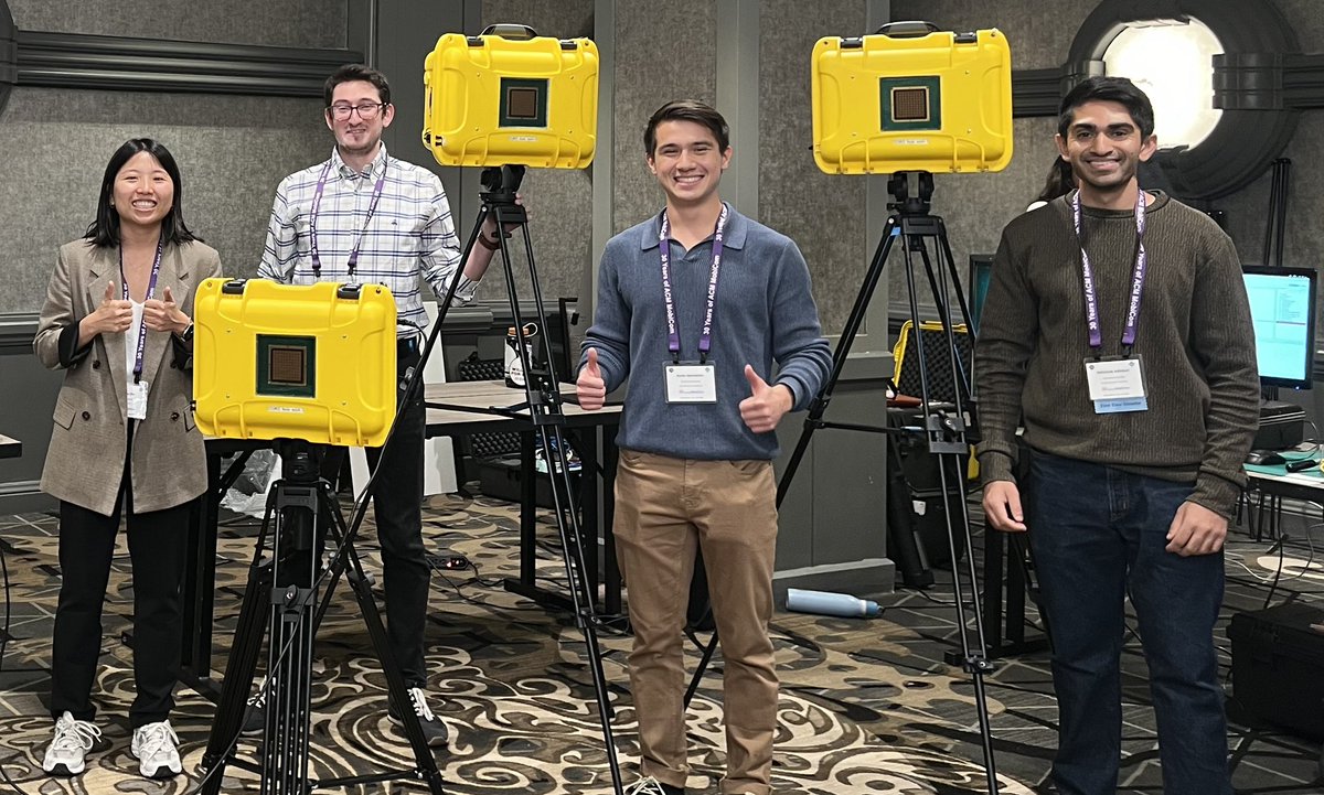 Gil Zussman (@gil_zussman) on Twitter photo Research results obtained using the #PAWRCOSMOS mobile mmWave arrays (developed with <a href="/IBMResearch/">IBM Research</a>) were presented in a paper, demos & poster at <a href="/ACMSIGMOBILE/">ACM SIGMOBILE</a> MobiCom’24 by groups from <a href="/DukeEngineering/">Duke Engineering</a> <a href="/PrincetonCS/">Princeton Computer Science</a> <a href="/RutgersSOE/">Rutgers Engineering</a> <a href="/CityCollegeNY/">City College of NY</a> & <a href="/EE_ColumbiaSEAS/">Columbia | EE</a> Research results obtained using the #PAWRCOSMOS mobile mmWave arrays (developed with <a href="/IBMResearch/">IBM Research</a>) were presented in a paper, demos & poster at <a href="/ACMSIGMOBILE/">ACM SIGMOBILE</a> MobiCom’24 by groups from <a href="/DukeEngineering/">Duke Engineering</a> <a href="/PrincetonCS/">Princeton Computer Science</a> <a href="/RutgersSOE/">Rutgers Engineering</a> <a href="/CityCollegeNY/">City College of NY</a> & <a href="/EE_ColumbiaSEAS/">Columbia | EE</a>