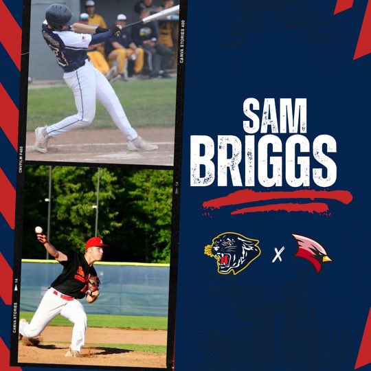 SVSU Baseball (@svsubaseball) on Twitter photo Welcome to the Cardinal family <a href="/Samuel_Briggs13/">Samuel Briggs</a> !
Briggs is a RHP/Utility that has played in big games throughout his career for <a href="/SSCBASEBALL101/">Standish Sterling Baseball</a> & <a href="/BerryhillP165/">Berryhill Baseball</a> Welcome to the Cardinal family <a href="/Samuel_Briggs13/">Samuel Briggs</a> !
Briggs is a RHP/Utility that has played in big games throughout his career for <a href="/SSCBASEBALL101/">Standish Sterling Baseball</a> & <a href="/BerryhillP165/">Berryhill Baseball</a>