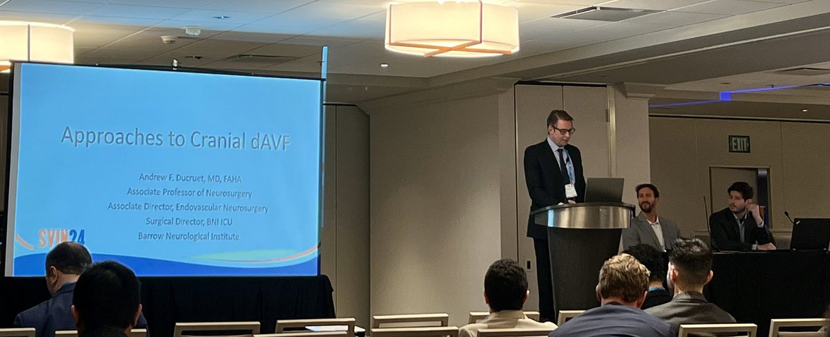 🚨 Happening now at Coral 1-2: 

#SVIN24 All in Vein: Dural AV Fistulas and AV Malformations, Moderated by Drs. <a href="/Ivobach/">Ivo Bach</a> and Starke, with Drs. <a href="/_AdnanSiddiqui/">Adnan H. Siddiqui, MD</a> <a href="/JanKarlBurkhar1/">Jan-Karl Burkhardt, MD</a> <a href="/AlAlBayati1/">Alhamza R. Al-Bayati, MD</a> <a href="/PascalJabbourMD/">Pascal Jabbour MD, FAANS, FACS, FAHA</a> and <a href="/ducruetaf/">Andrew Ducruet</a> 

<a href="/svinsociety/">SVIN</a>