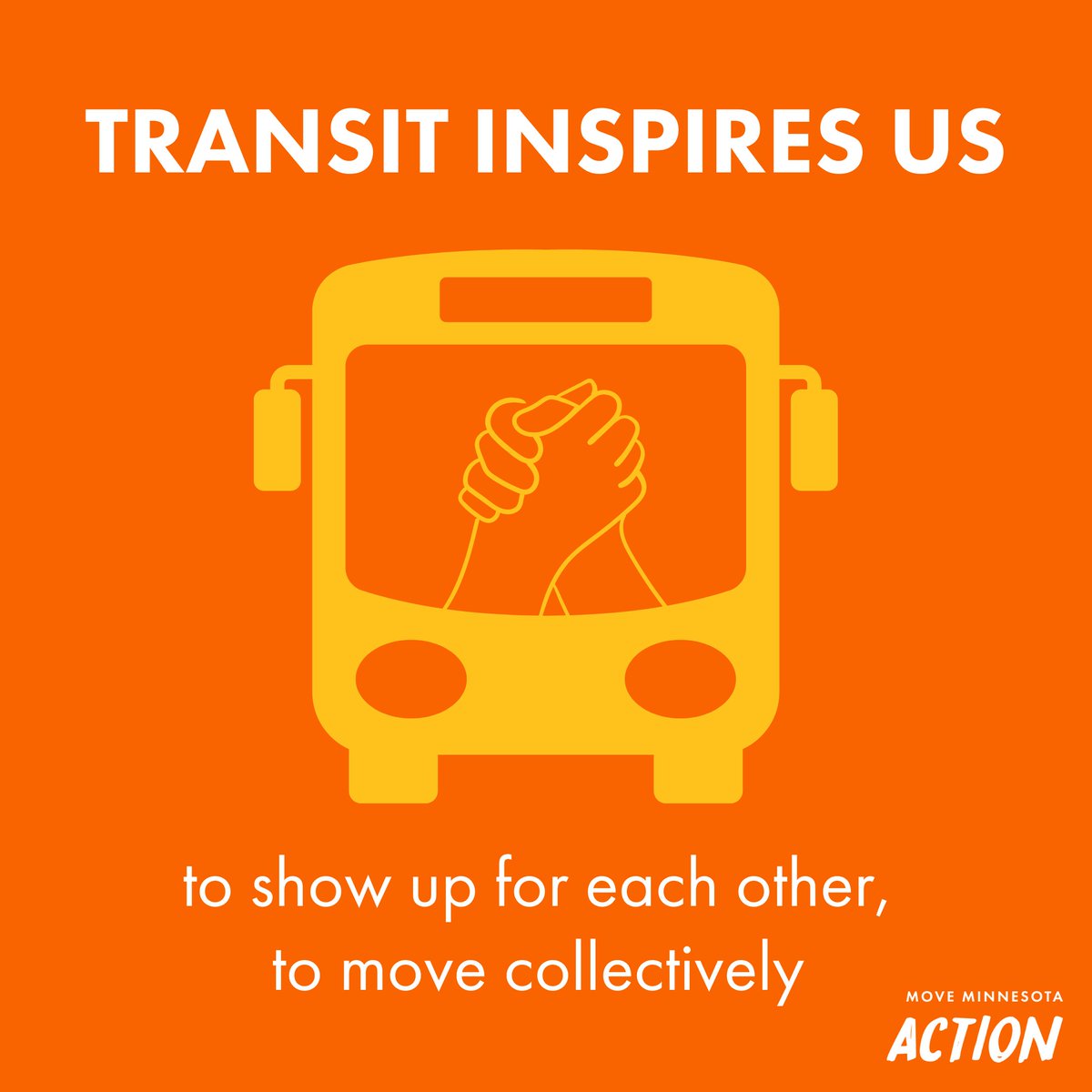 Transit inspires us to fight for our loved ones &amp; our future. Because at the heart of public #transit is the people it serves. That's you &amp; me, our families, our neighbors &amp; our friends. Donate $25 &amp; help us fight for transit justice together in 2025: movemnaction.org/donate
