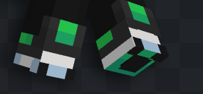 sharing this bc im proud of how they came out- 
gave my mc skin some wolf paw shoes from Vart >:]