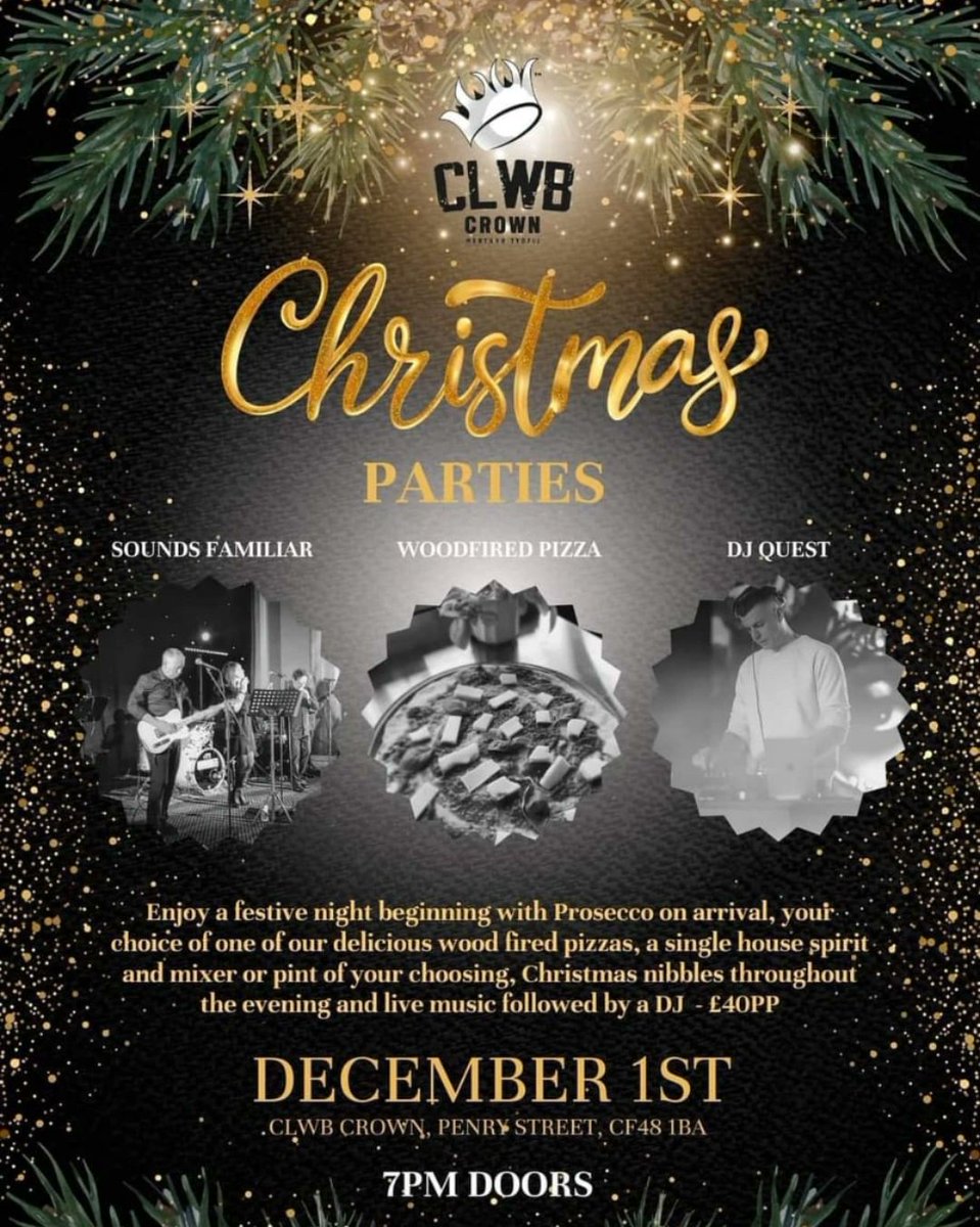See you there <a href="/ClwbCrown/">Clwb Crown</a> 

#Christmas #parties