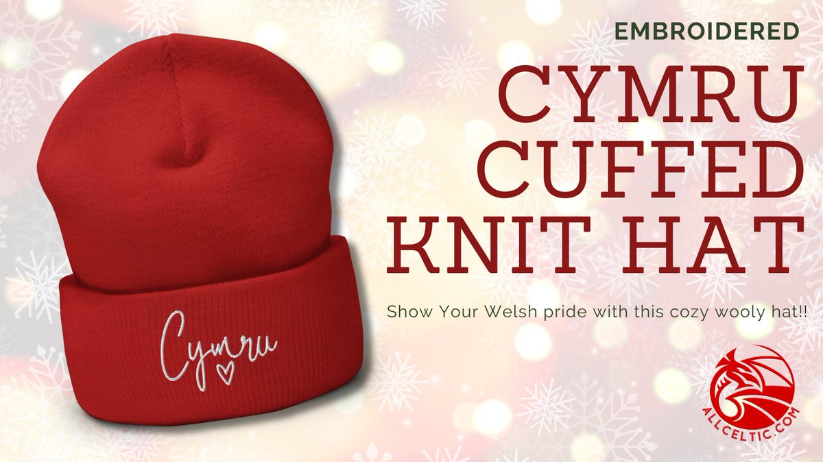 celtdesigns's tweet photo. Looking for the perfect Christmas gift? 🎄🎁 Our Cymru Knit Hat with embroidered motif is cozy and stylish! Ideal for keeping warm this winter. Get yours on Etsy and spread holiday cheer! #ChristmasGift #WelshPride #EtsyFinds #WelshAmerican
🛒 Shop: https://t.co/Y3mfJjsaCx https://t.co/agpxymkLPx