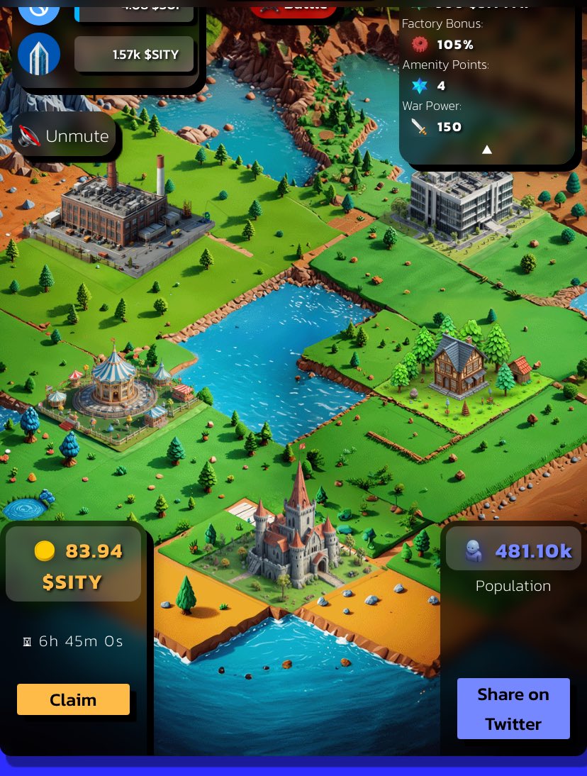 Kerby10P's tweet photo. P2E GAME  【🏰SUI CITY🏰】
　
https://t.co/jfIl3qyvkG

Reference code → 77802 

If you use this code, you can get 5K $SITY ❗️ https://t.co/bqFWitq6Vb