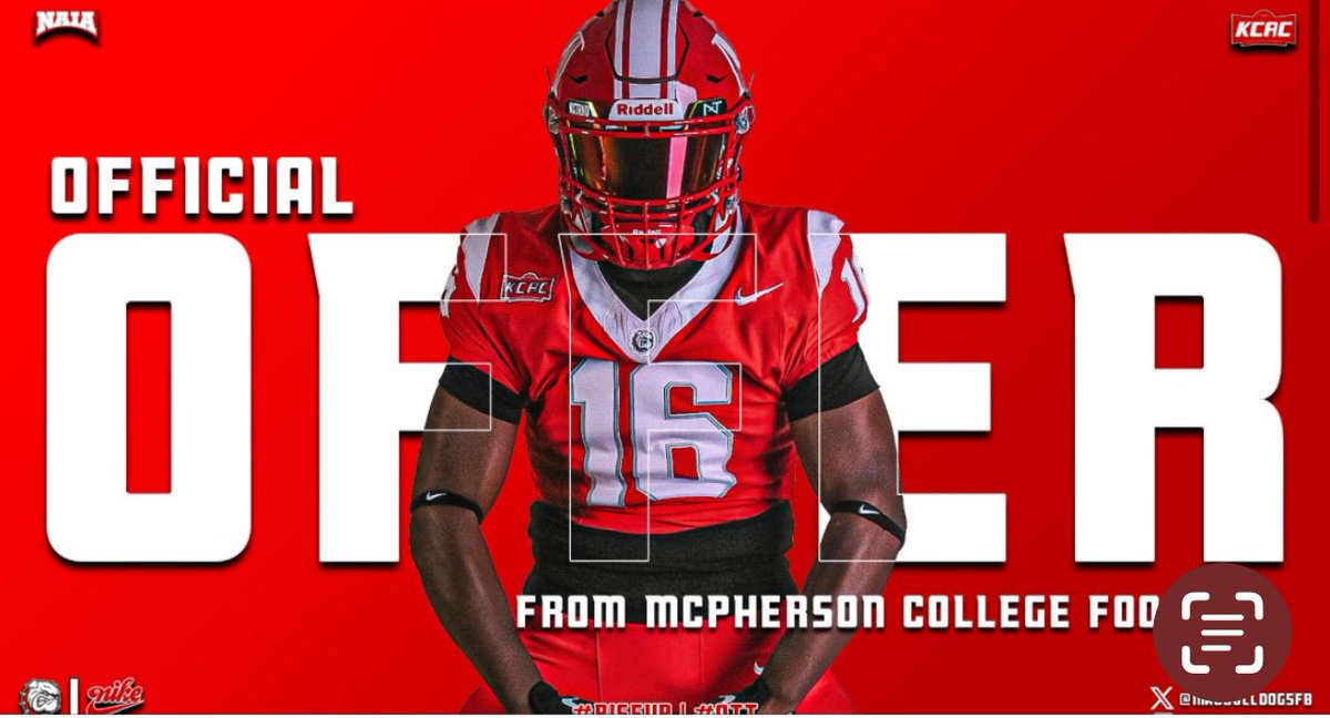 Alex Germano (@alexmg011) on Twitter photo Blessed to have received an offer to play football at MCPHERSON COLLEGE.
<a href="/CoachJenk1/">Chris Jenkins</a>
<a href="/CoachJFisc/">Coach Fiscus</a>
<a href="/CoachLeppke/">Mitch Leppke</a>
<a href="/MACBulldogsFB/">McPherson Football</a>
<a href="/Coach_TL/">Thomas Langley</a>
<a href="/MarkHoover71/">Mark Hoover</a>
<a href="/Metro_Football/">Metrolina Football</a>
<a href="/Leon_Washington/">Leon Washington</a> Blessed to have received an offer to play football at MCPHERSON COLLEGE.
<a href="/CoachJenk1/">Chris Jenkins</a>
<a href="/CoachJFisc/">Coach Fiscus</a>
<a href="/CoachLeppke/">Mitch Leppke</a>
<a href="/MACBulldogsFB/">McPherson Football</a>
<a href="/Coach_TL/">Thomas Langley</a>
<a href="/MarkHoover71/">Mark Hoover</a>
<a href="/Metro_Football/">Metrolina Football</a>
<a href="/Leon_Washington/">Leon Washington</a>