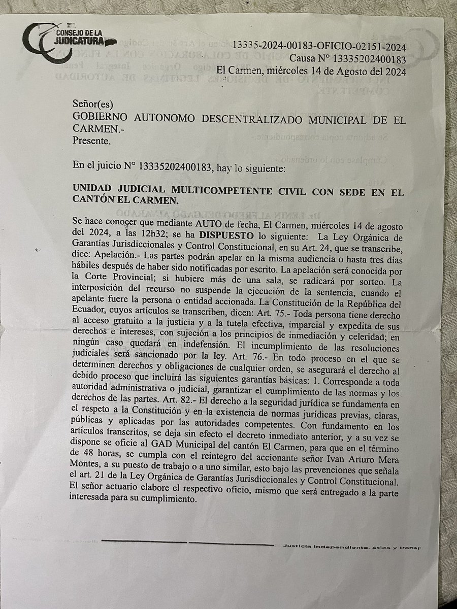 TaniaM71's tweet photo. La señora Alcaldesa dice amar a las personas con discapacidad, sin embargo desobedece la orden de un juez, su odio no la deja razonar, un desacato a una disposición judicial es destitución. @ContraloriaECU @FiscaliaEcuador @CJudicaturaEc https://t.co/InKPJhRmFl