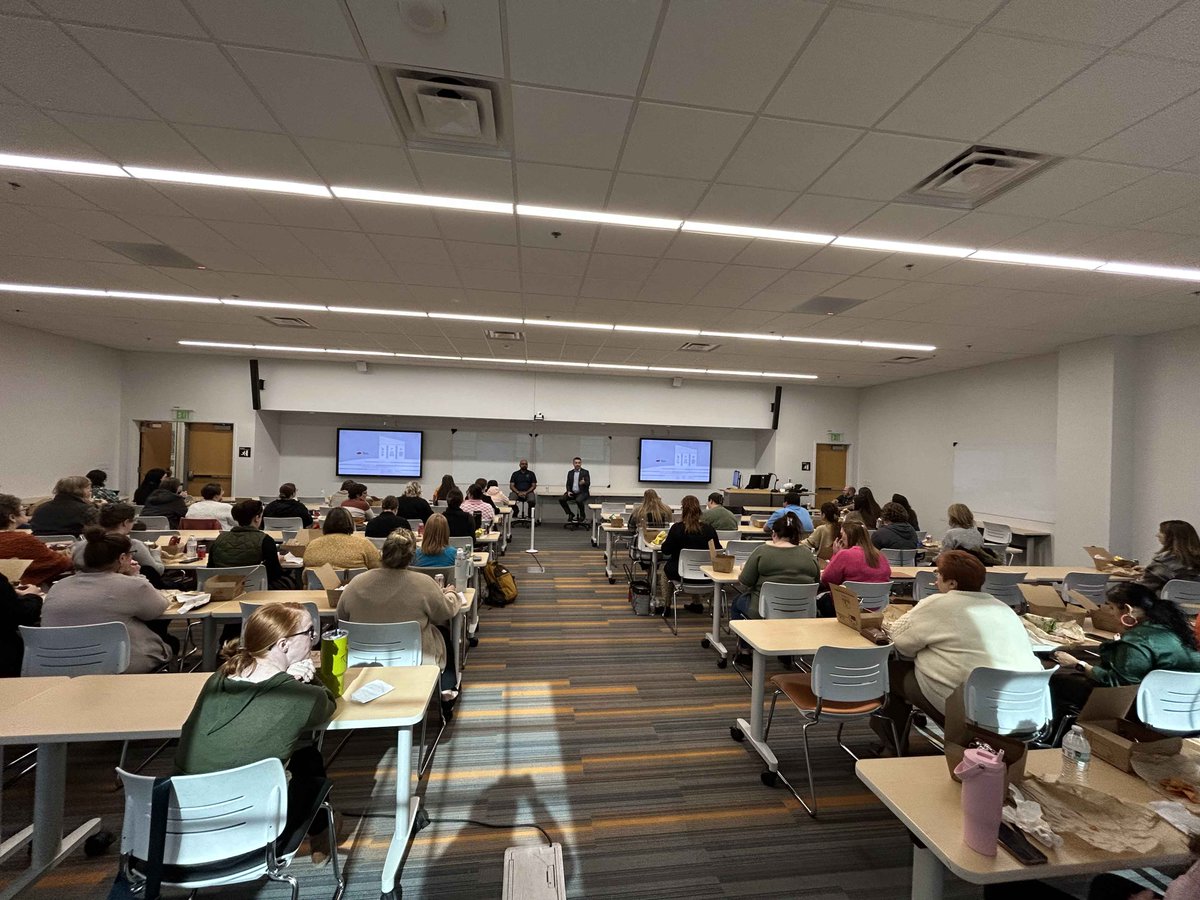 cowboytech's tweet photo. Daniel Will, Assistant Vice President of Cowboy Enterprises, had the privilege of joining @OSU_CEAT's Dean’s Building Leaders Initiative to share insights into the invaluable services and resources Cowboy Enterprises offers.

#OSUAccelerator | #OSUInnovation https://t.co/fqo9xK3ftK