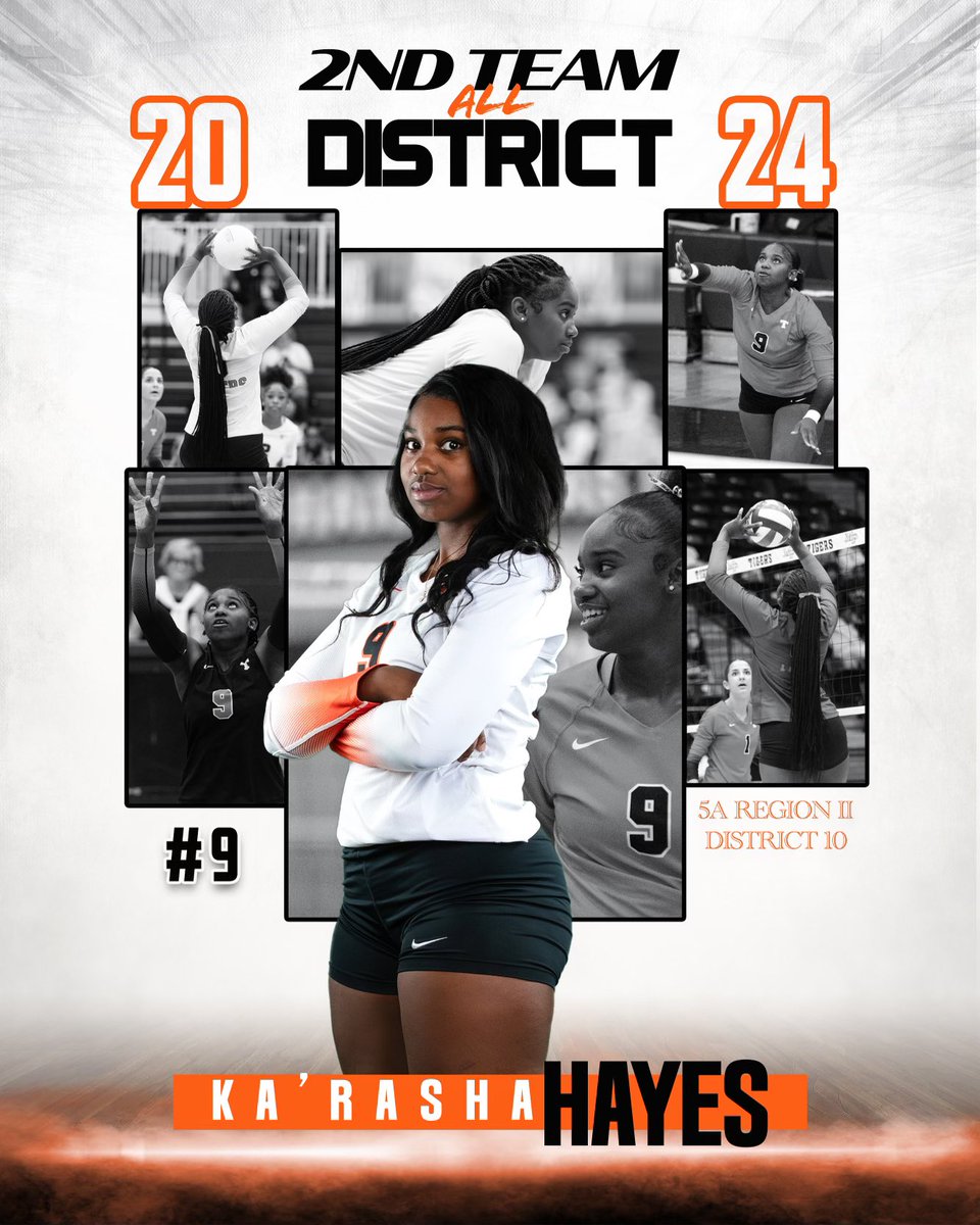 TexasHighVolle1's tweet photo. Congratulations to our Tiger Volleyball girls that received District Awards! We are so proud of your accomplishments! 🧡🖤🏐 https://t.co/CbwCXRg1oD