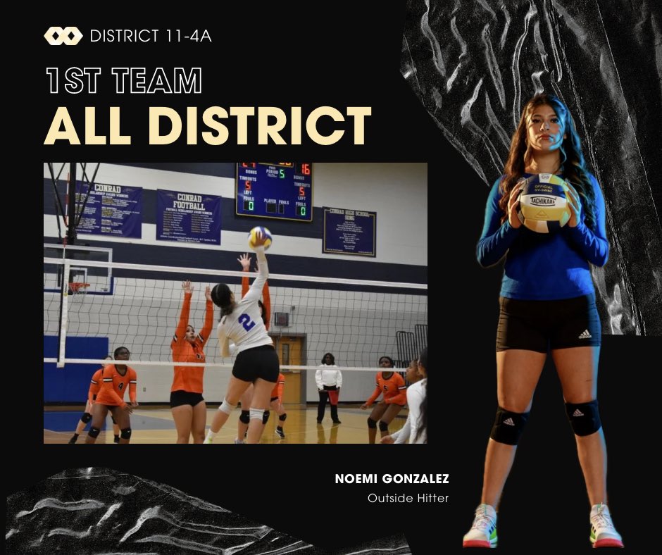 CRadLadyChargersVBall (@cradchargersvb) on Twitter photo 1st Team All District Outside Hitter: Senior, <a href="/itz_mimiiiii/">Noemi Gonzalez</a> Noemi #2 <a href="/MelFogiePE/">Mel Fogie, EdD</a> <a href="/JoshRagsdale/">Josh Ragsdale</a> <a href="/VivFairley/">Vivian Chandler Fairley</a> <a href="/SBarrios_DISD/">Dr. Sandra Barrios-Rojas, Executive Director</a> <a href="/ConradCharger/">Emmett J. Conrad HS Athletics</a> 1st Team All District Outside Hitter: Senior, <a href="/itz_mimiiiii/">Noemi Gonzalez</a> Noemi #2 <a href="/MelFogiePE/">Mel Fogie, EdD</a> <a href="/JoshRagsdale/">Josh Ragsdale</a> <a href="/VivFairley/">Vivian Chandler Fairley</a> <a href="/SBarrios_DISD/">Dr. Sandra Barrios-Rojas, Executive Director</a> <a href="/ConradCharger/">Emmett J. Conrad HS Athletics</a>