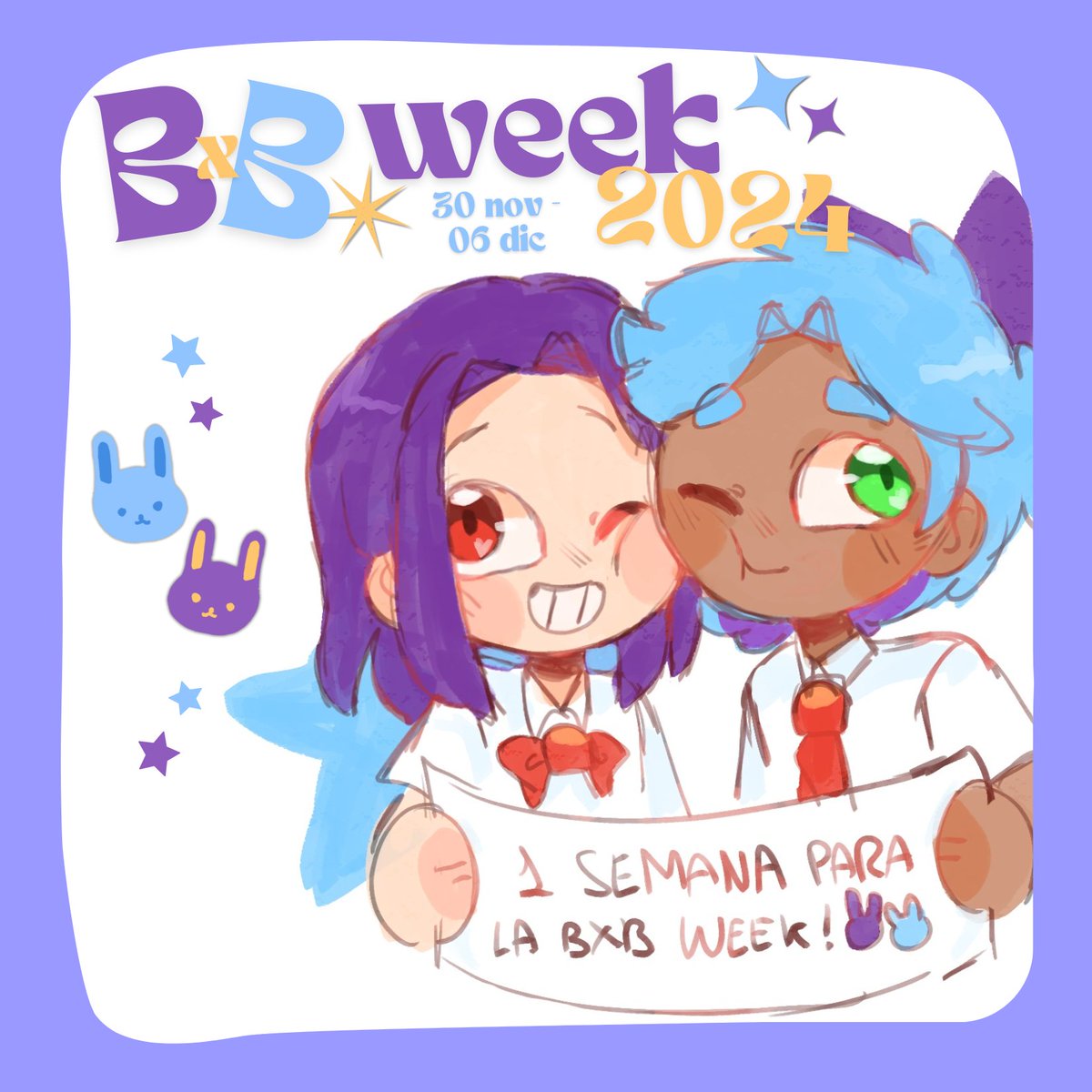 pequeño dibujito para hacerles recordar que la #BXBWEEK24 empieza en una semana !!!

#BXB #BONXBONNIE #FHS #FNAFHS