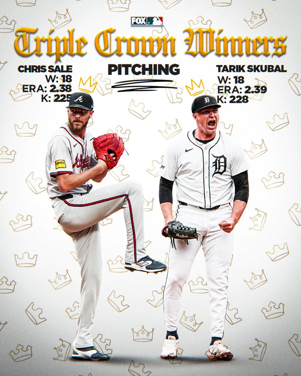 Triple Crown ✅
Cy Young Award ✅

Incredible seasons for Chris Sale and Tarik Skubal 🔥