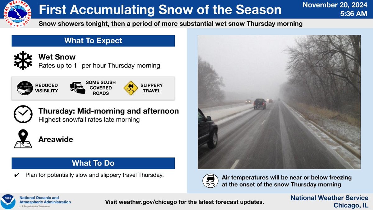 McHenryCountyIL's tweet photo. Okay, everyone, it looks like our first winter storm of the season's coming, packing snow and high winds. 🌨️❄️🌬️We're expert winter drivers here in McHenry County, but let's give ourselves extra time tomorrow to get where we need to go. #ilwx #McHenryWX https://t.co/t6Au3w4Ipa