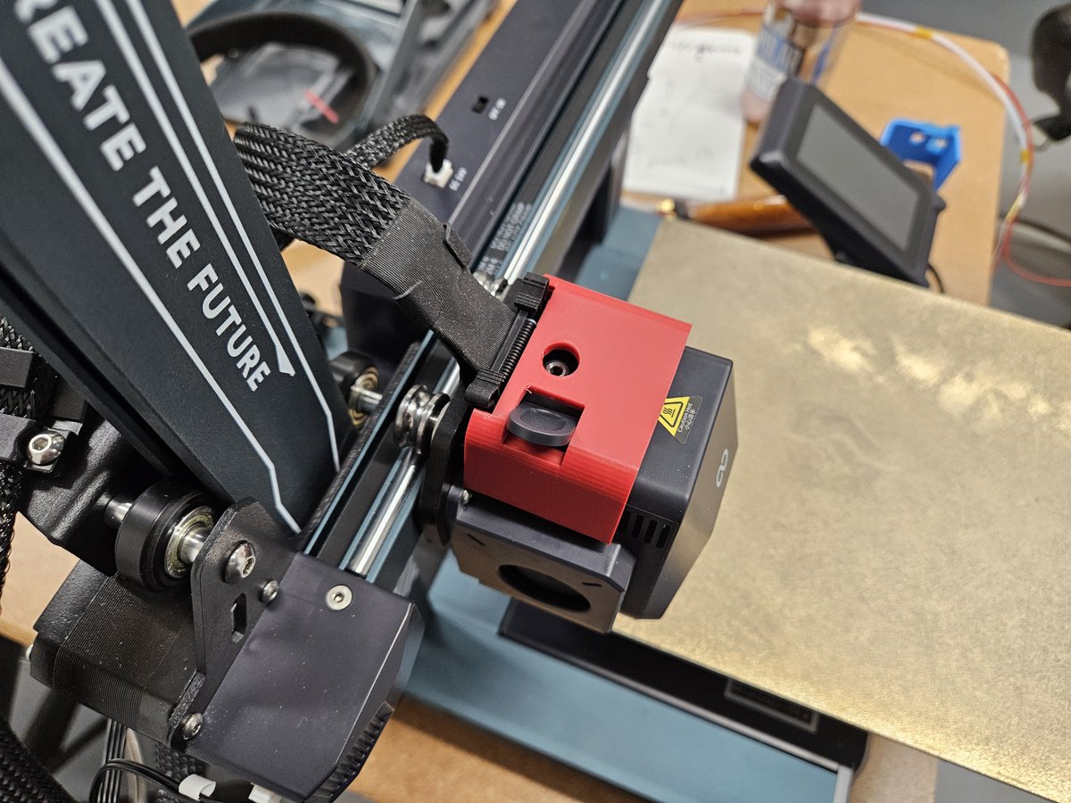 3dThordsen's tweet photo. I'm constantly working on new designs. This is the first fit of a new mount for the @Elegoo_Official Neptune 4 series printers. https://t.co/WeNehRu0Wt #elegoo #neptune #3dprinter #filament #neptune4 #3dprinting #maker #design https://t.co/SCBEK2Amy8