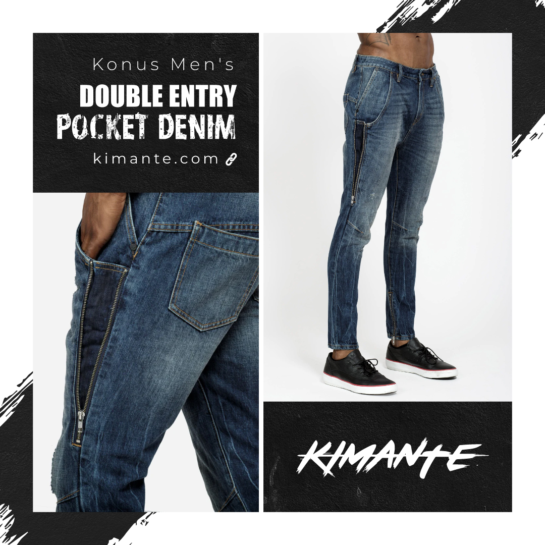 KimanteC's tweet photo. Double the trouble, double the fun! 😈 Our new Double Entry Pocket Denim is a game-changer. Who's ready to elevate their style?

#Konus #MensFashion #Denim #DoubleEntryPockets #Style #Fashion #Streetwear #OOTD #LimitedTimeOffer #NewArrival https://t.co/fT6Z8LyuCD