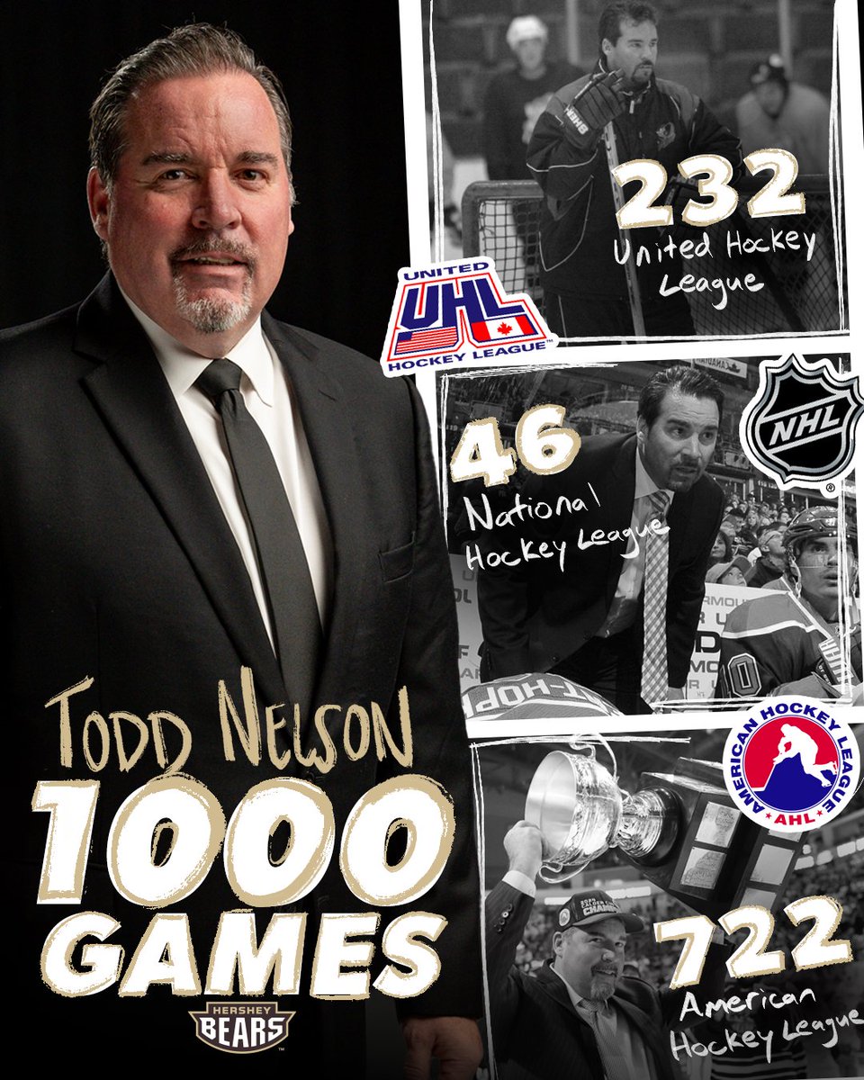 With the drop of the puck, tonight’s contest officially marks Todd Nelson’s 1,000th game as a pro hockey head coach — congrats, Nelly! 👏