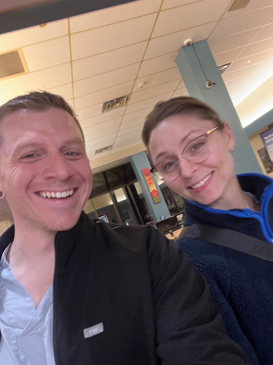 Got to see Courtney as she was finishing her shift and I was part way through my shift! So neat we’re actually at the same hospital right now :)