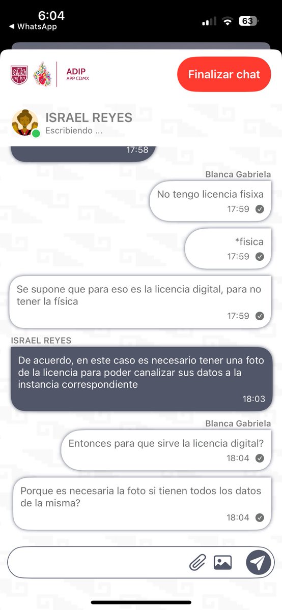 Gaby_Buuu's tweet photo. Y seguimos con la historia, debo tener una foto de mi licencia física para que puedan levantar un reporte @ClaraBrugadaM @GobCDMX @locatel_mx https://t.co/uvhijeyno1