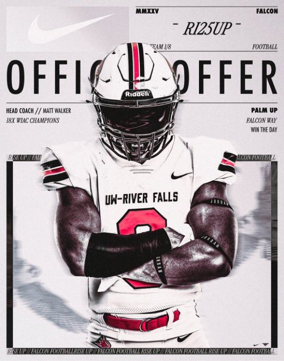 Tramaine Davis (25’) (DLINE) (@tramainedavis97) on Twitter photo After a nice talk I’m happy to have received my second offer to play football at the University of Wisconsin River Falls <a href="/UWRFFootball/">Falcon Football</a> @LukeShivelyUWRF <a href="/CoachWalkerRF/">Matt Walker</a> <a href="/OJW_Scouting/">PrepRedzone Oliver</a> After a nice talk I’m happy to have received my second offer to play football at the University of Wisconsin River Falls <a href="/UWRFFootball/">Falcon Football</a> @LukeShivelyUWRF <a href="/CoachWalkerRF/">Matt Walker</a> <a href="/OJW_Scouting/">PrepRedzone Oliver</a>