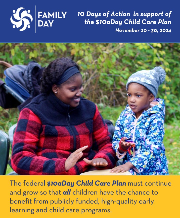 FamilyDayGTA's tweet photo. All families deserve to have access to publicly funded, high-quality early learning and child care programs – which is why the #10aDay Child Care Plan is so important. Learn about the vision for child care @ https://t.co/vHrjZt1DeT https://t.co/isX7wnVYJ7