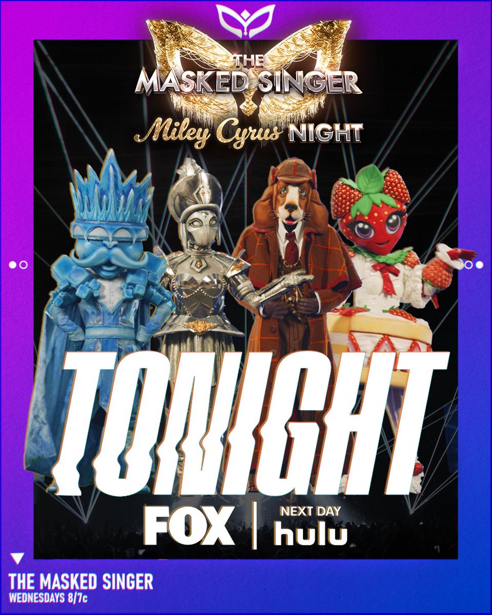 I can't wait to watch Miley Cyrus Night on #TheMaskedSinger. It feels like just yesterday I was on the Hannah Montana set. The show is TONIGHT at 8/7c on @foxtv, and I promise, the #PeacockMask will be watching, wishing the best of luck to the Group C masks!