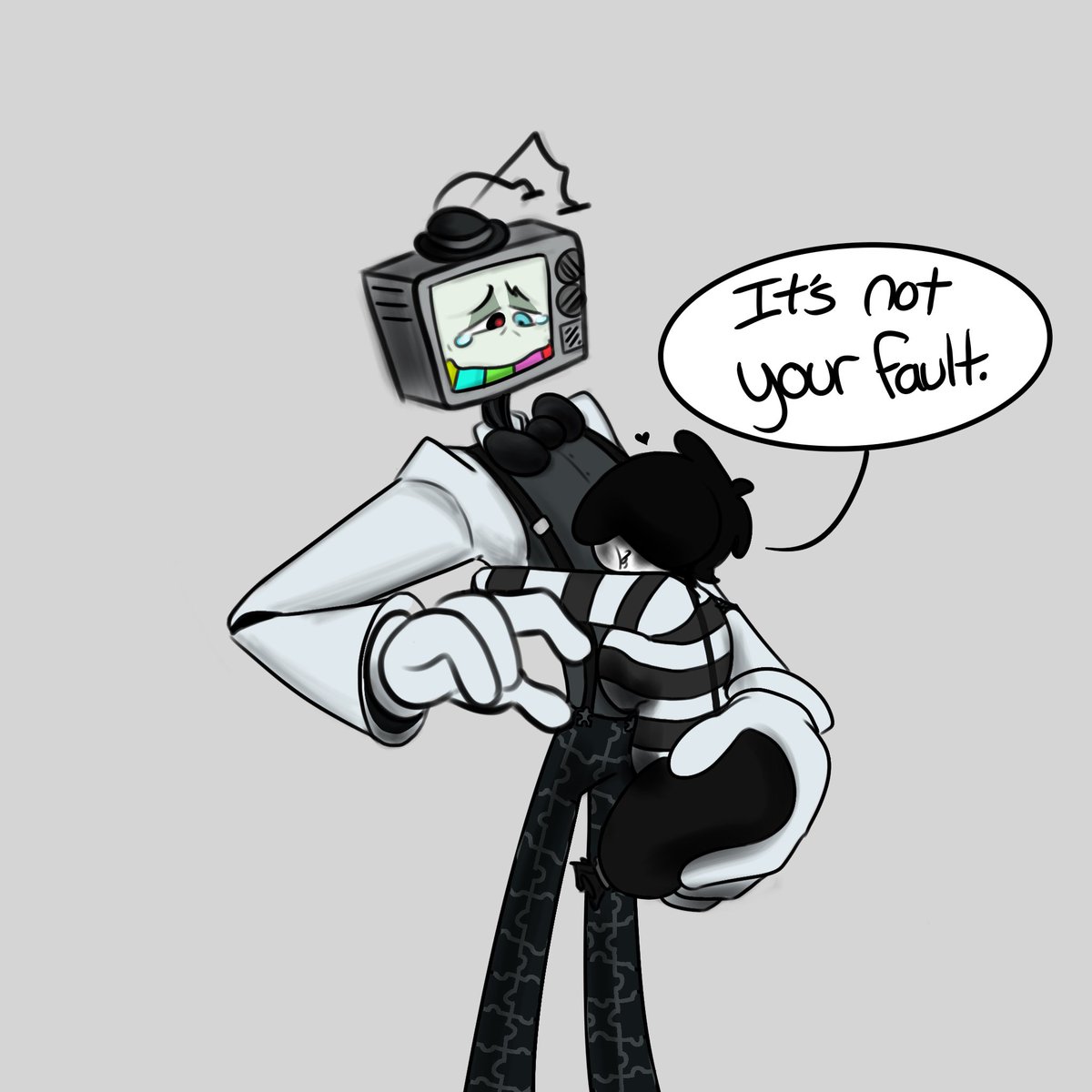 “It’s not your fault”
I’ve been dead as hell, here’s some OC with Canon :3 #MrPuzzles #smg4art #Smg4 #SMG4OC